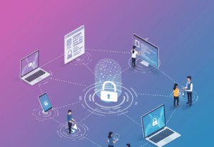 People watch digital lock